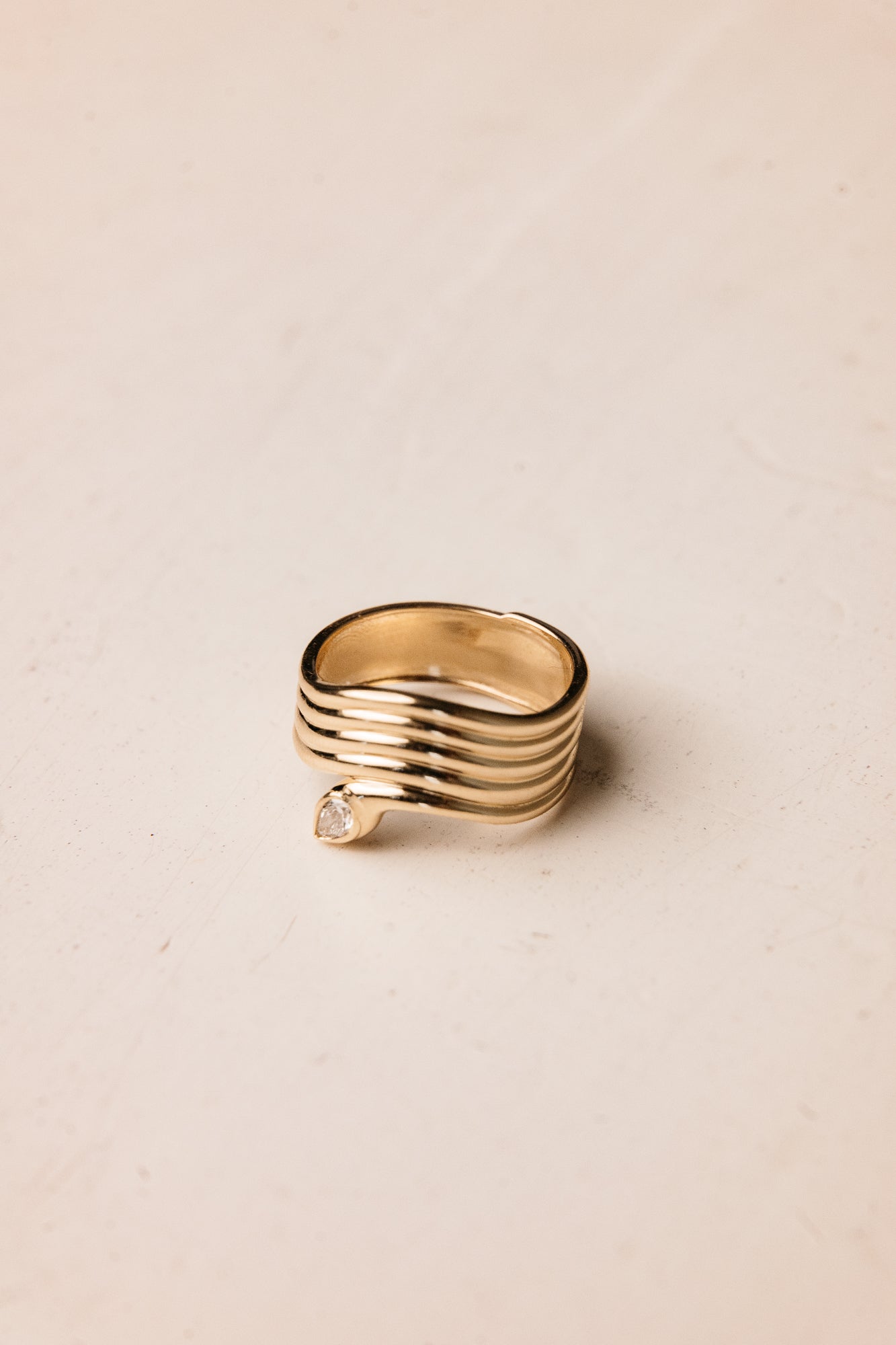 Onda Snake Ring